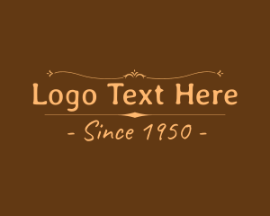 Vintage Brown Wordmark Logo