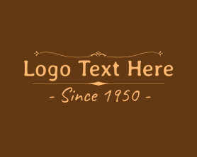 Vintage - Vintage Brown Wordmark logo design