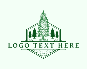 Cedar - Mississippi Cedar Tree logo design