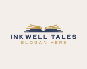Novel - Book Learning Library logo design