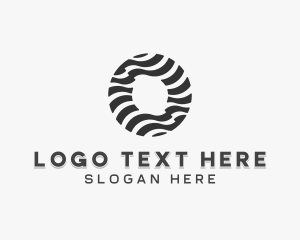 Tech - Generic Waves Letter O logo design
