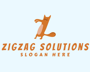 Playful Pet Cat Letter Z logo design