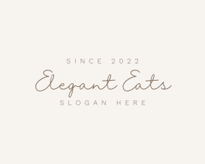 Elegant Script Stylist logo design