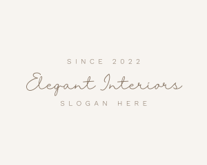 Elegant Script Stylist logo design