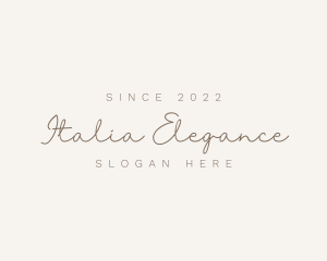 Elegant Script Stylist logo design