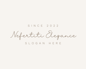 Elegant Script Stylist logo design