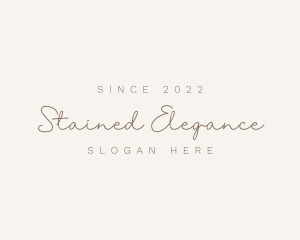 Elegant Script Stylist logo design