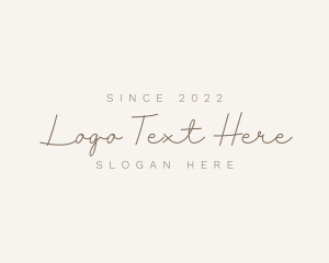 Designer - Elegant Script Stylist logo design