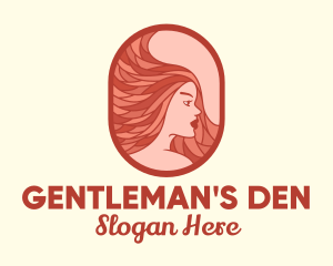 Red Hair Woman logo design