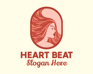 Red Hair Woman logo design