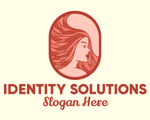 Red Hair Woman logo design