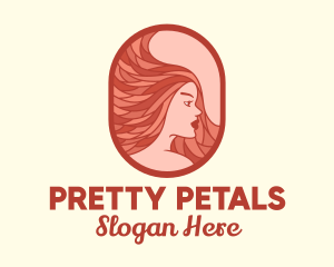 Red Hair Woman logo design