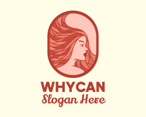 Red Hair Woman logo design