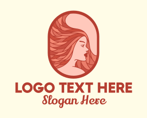 Red Hair Woman Logo