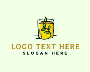 Glass - Scented Candle Wax logo design
