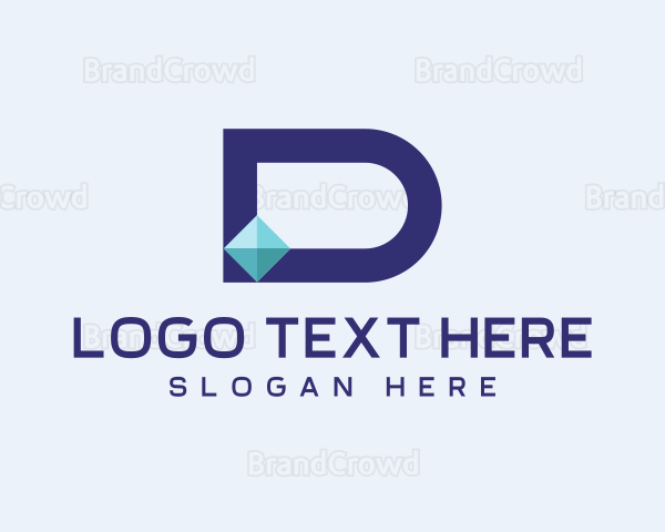 Diamond Company Letter D Logo