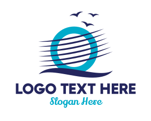 Sea Shore - Abstract Letter Q logo design