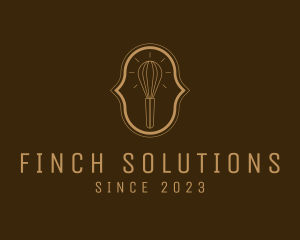 Kitchen Whisk Idea logo design