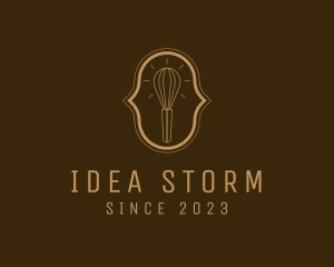 Kitchen Whisk Idea logo design