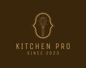 Cookware - Kitchen Whisk Idea logo design