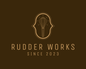 Kitchen Whisk Idea logo design