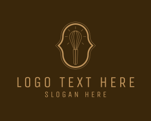 Kitchen Whisk Idea Logo