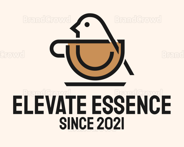 Bird Coffee Cup Logo