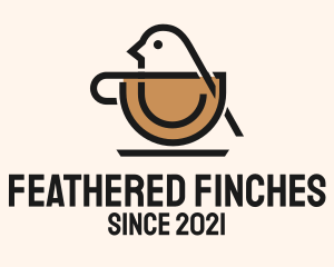 Bird Coffee Cup logo design