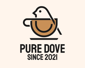 Bird Coffee Cup logo design