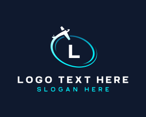 Airplane - Plane Aviation Swoosh logo design