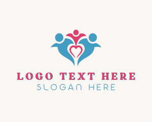 Mother - Heart Foundation Parenting logo design