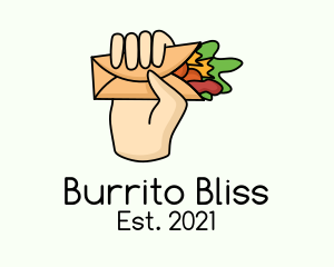 Burrito - Burrito Wrap Food logo design