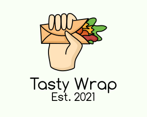 Burrito - Burrito Wrap Food logo design