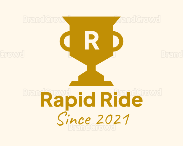 Golden Trophy Lettermark Logo