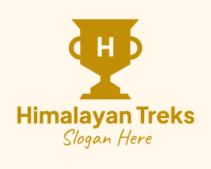 Golden Trophy Lettermark Logo