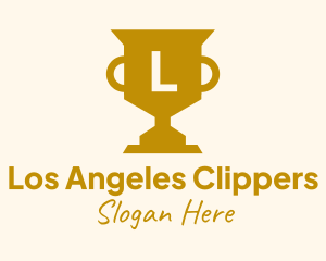 Golden Trophy Lettermark Logo