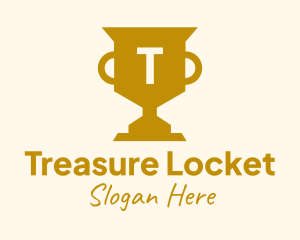 Golden Trophy Lettermark Logo