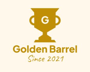 Golden Trophy Lettermark logo design