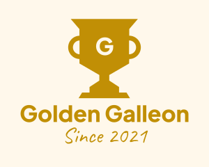 Golden Trophy Lettermark logo design