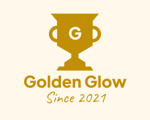 Golden Trophy Lettermark logo design