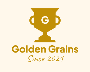 Golden Trophy Lettermark logo design