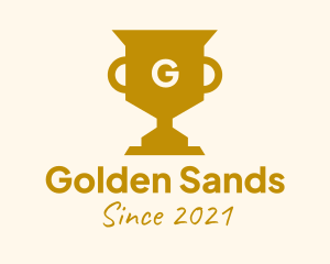 Golden Trophy Lettermark logo design