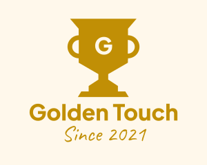 Golden Trophy Lettermark logo design