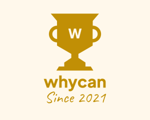 Trophy - Golden Trophy Lettermark logo design