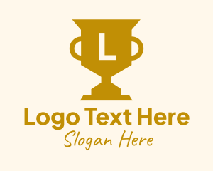 Golden Trophy Lettermark Logo