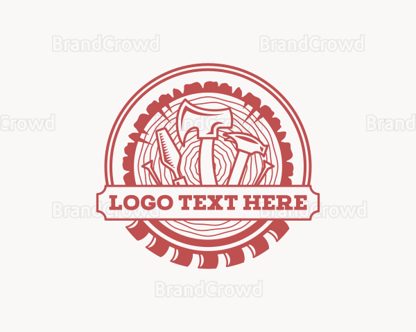 Log Woodworking Tools Logo