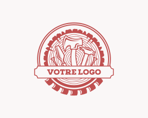 Log Woodworking Tools Logo