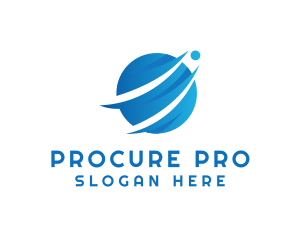 Procurement - Digital Tech Globe logo design