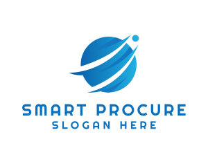 Procurement - Digital Tech Globe logo design