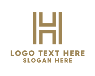 Golden Letter H Logo | BrandCrowd Logo Maker